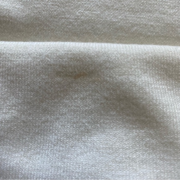 Peter Som Collective Off the Shoulder Cream Crop Sweater Womens Small - Picture 2 of 4